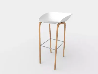 Bar Chair Free 3D model shop