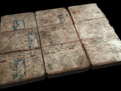 Codex Mayan Low Poly PBR Low-poly 3D model