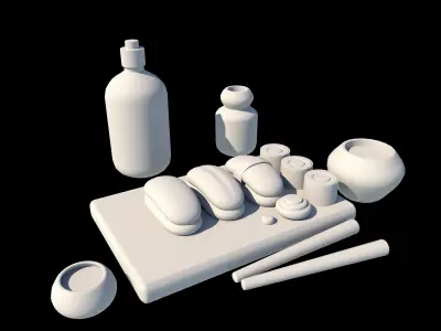 japanese Sushi Low-poly 3D model