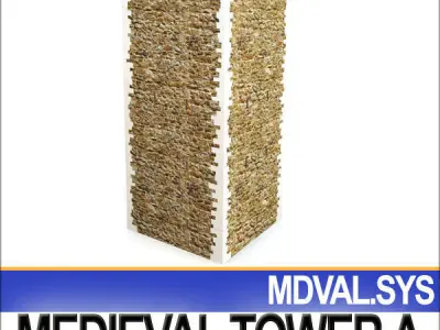 Medieval Tower A 3D model