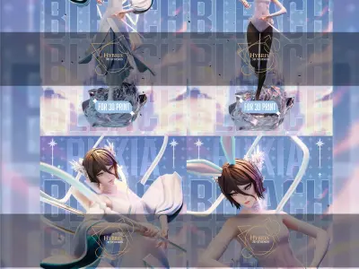 Rukia Kuchiki from Bleach Commercial Package 3D print model