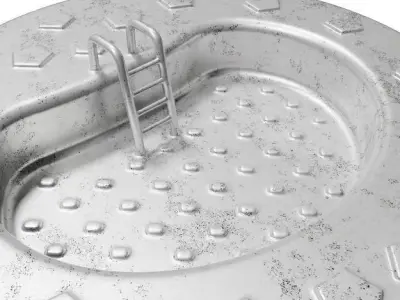 Outdoor Swimming Pool 3D model