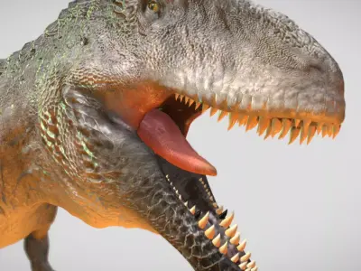 Giganotosaurus The Apex Hunter of Cretaceous South America Low-poly 3D model