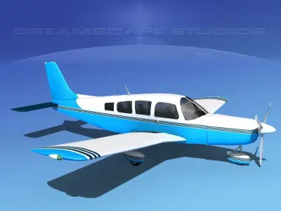 Piper Cherokee Six 260 V12 3D model