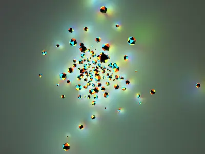 Rigid particles Free low-poly 3D model