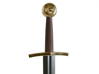sword medieval Low-poly 3D model purchase