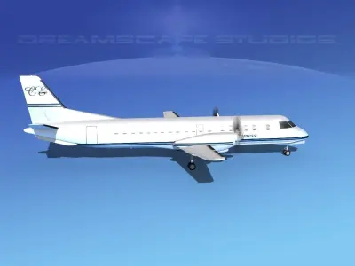 SAAB 2000 Coastal Express 3D model
