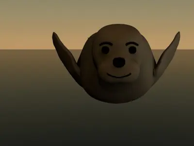 good character seal 3D model