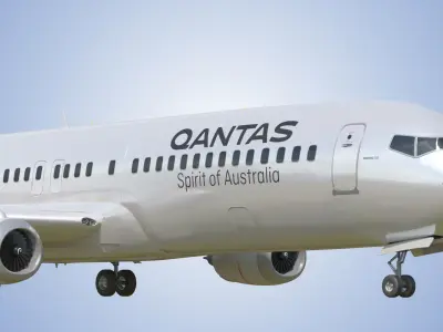 Boeing 737-800 Qantas Air lines 3D model