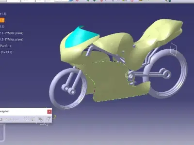 cad model of bike 3D model