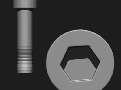 Nuts and Bolts IMM Brush Pack 21 in One 3D model