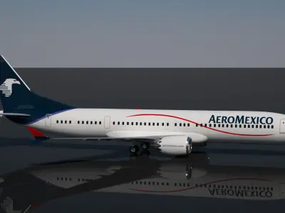 Aeromexico Boeing 737 MAX - 9 3D model