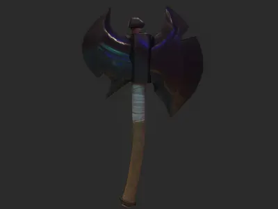 Game Ready Stylized Axe Free low-poly 3D model