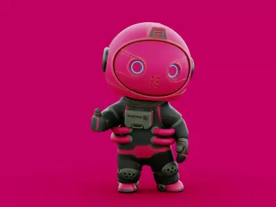 SPACE MAN-05 RIGGED 3D model