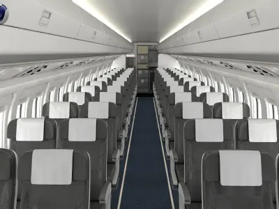 Airplane Cabin V3 3D model