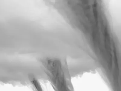 Twisting Tornado Funnel Column VDB for Blender 3D model