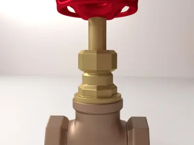 Globe Valve 3D model