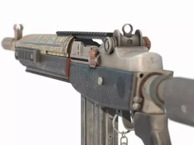 Sci Fi wasteland style long range rifle 3D model