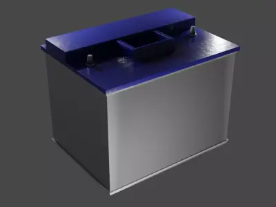 Car Battery Low-poly 3D model