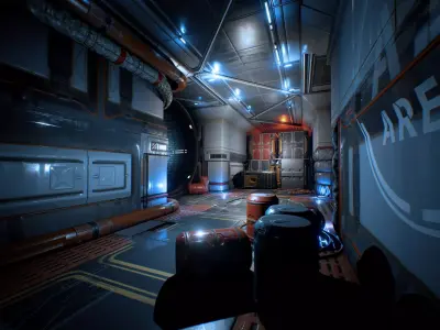 Scifi Kitbash Level Builder Low-poly 3D model