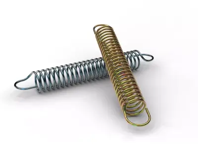 Metal spring 3D model