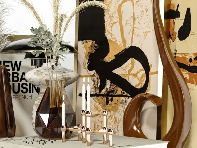 decorative set Vol005 Free 3D model