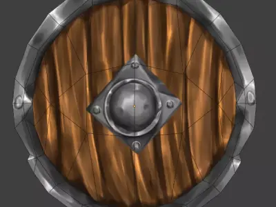  shield Low-poly 3D model buy