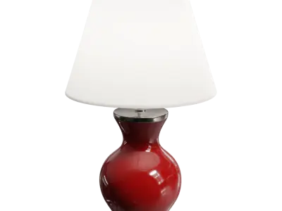  Eno Ceramic Phystian Excellence Shade Lamp Model, Red 