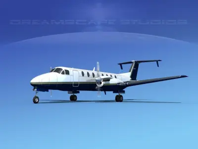 Beechcraft B1900C V05 3D model
