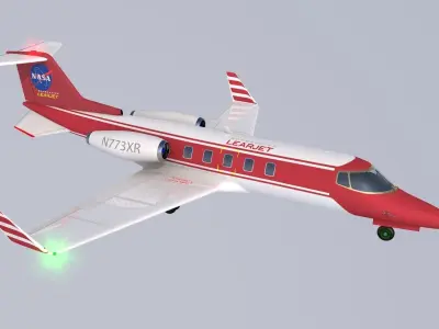 plane lear jet 3D model