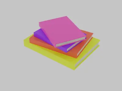 Low Poly Book Free 3D model