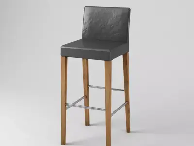 Simple Bar Stool Free low-poly 3D model