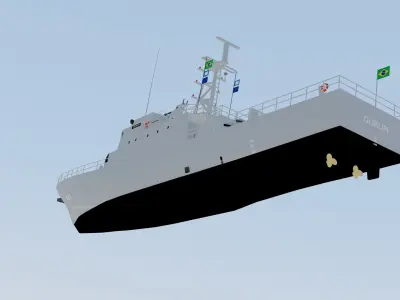 NPa Gurupi - P 47 Low-poly 3D model