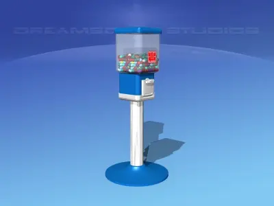 Commercial Gumball Machine 3D model