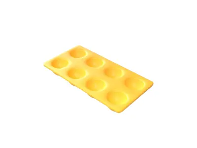 Egg Tray Storage v1 002 Low-poly 3D model