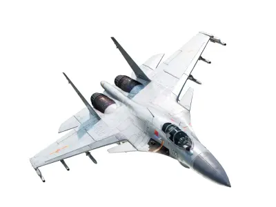 PBR PLAN Shenyang J-15 Flying Shark  Shipborne fighter jets Low-poly 3D model