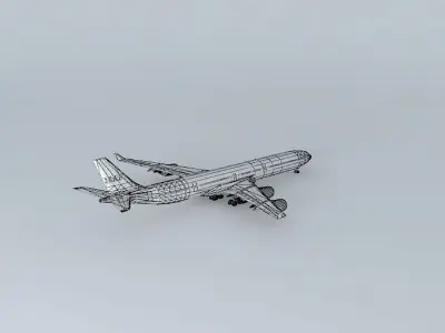 HiFly Airlines Airbus A340 600 Free 3D model