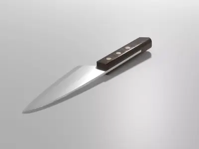 Kitchen Chefs Knife Free low-poly 3D model