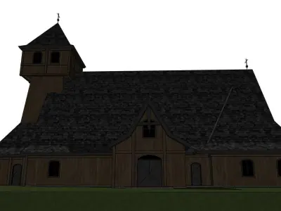 Sanctuary of the Mother of God Shell 3D model