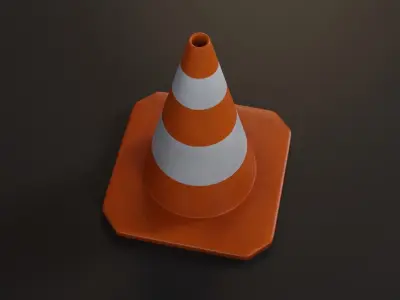 Traffic Cone Free 3D model