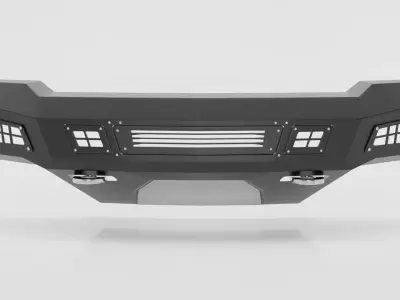 BUMPER CHEVROLET SILVERADO 2019 3D model