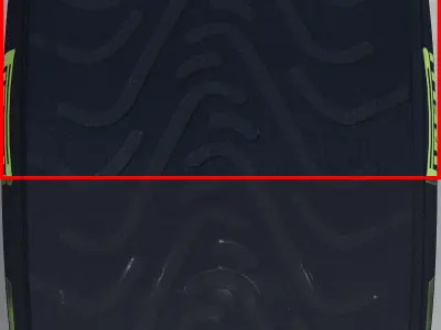 18 inches intermediate rear tyre Low-poly 3D model