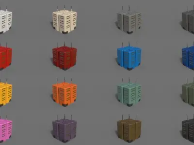 PBR Sci-Fi Building A26 Low-poly 3D model