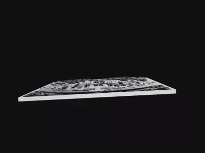City Of The Moon  3D Printable Relief 3D print model