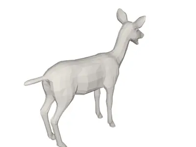 Deer  Wild animal Low-poly 3D model