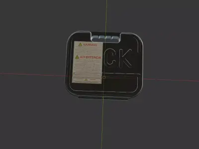 Glock Case Low-poly 3D model