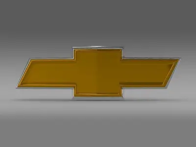 Chevrolet2 logo 3D model
