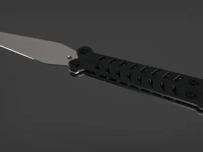 Knify folding knife Free 3D model