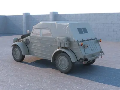 Volkswagen kubelwagen typ 82 3D model