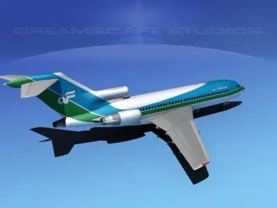 Boeing 727-100 Air Florida 3D model